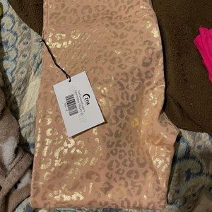 ZYIA Gold leopard light n tight high-rise 7/8